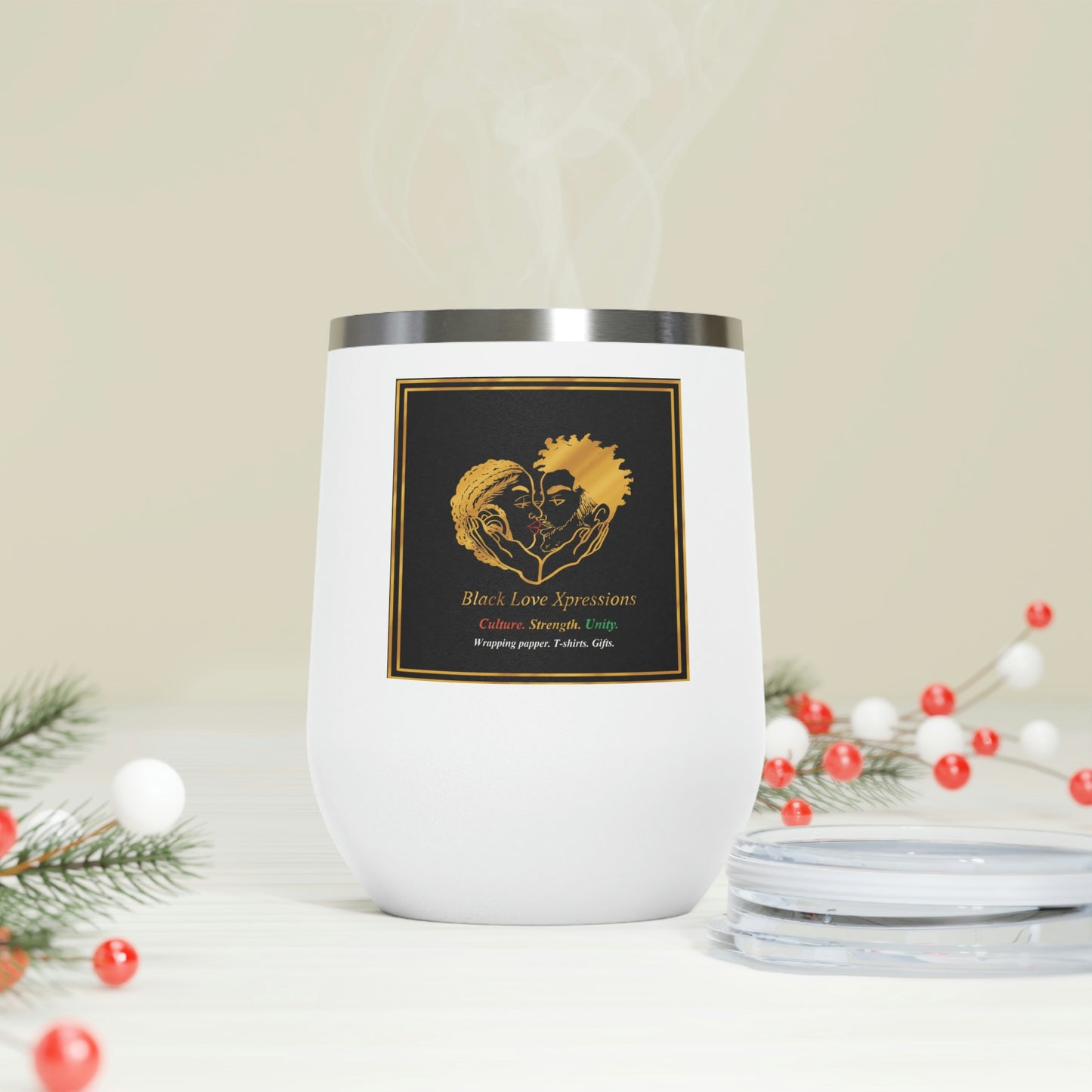 Black Love Xpressions 12oz Insulated Wine Tumbler