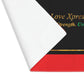 Black Love Xpressions Placemat, 1pc w/ Red background