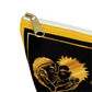 Black Love Xpressions Accessory Pouch w T-bottom w/ Gold background