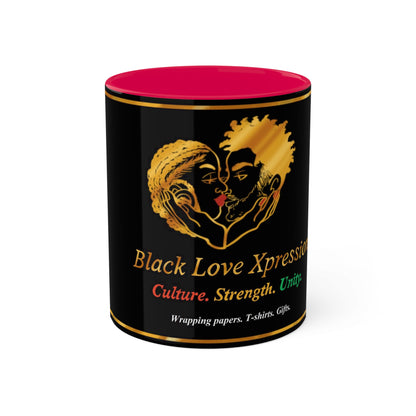 Black Love Xpressions Colorful Mugs, 11oz