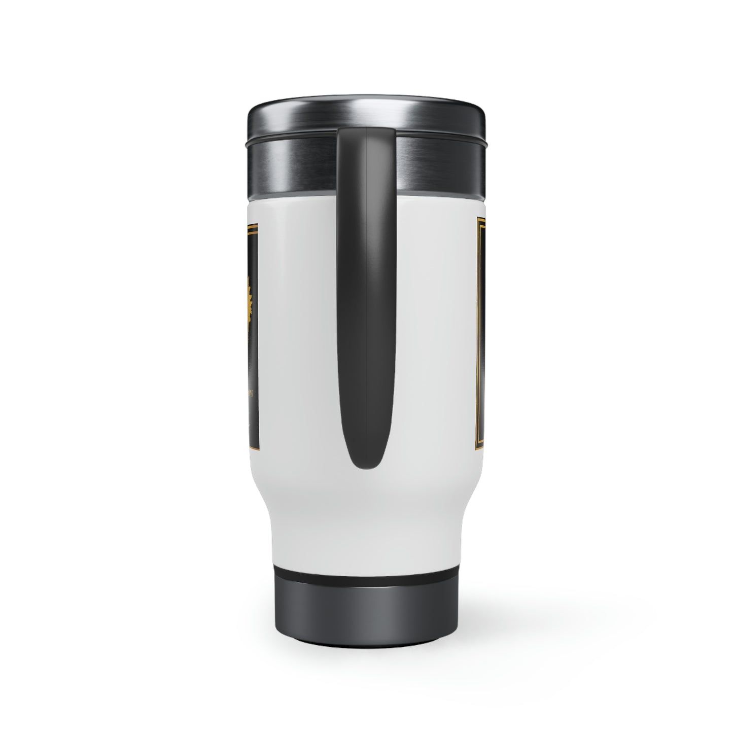 Black Love Xpressions Stainless Steel Travel Mug with Handle, 14oz