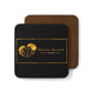 Black Love Xpressions Hardboard Back Coaster w/  Black Background